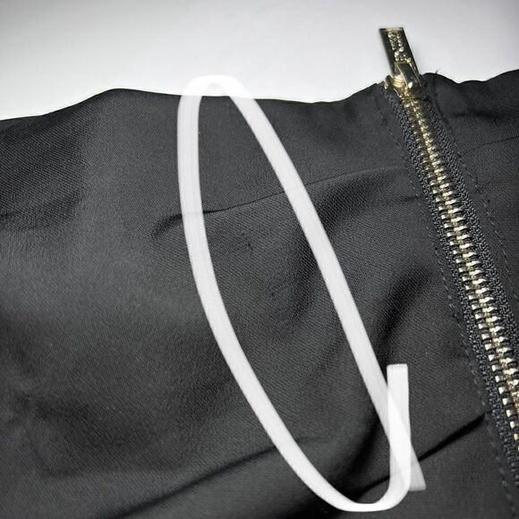 House of CB Evita Satin Off Shoulder Twist Top in Black - Picture 7 of 8